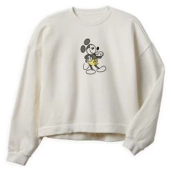 Mickey Mouse Genuine Mousewear Pullover Sweatshirt For Women – White