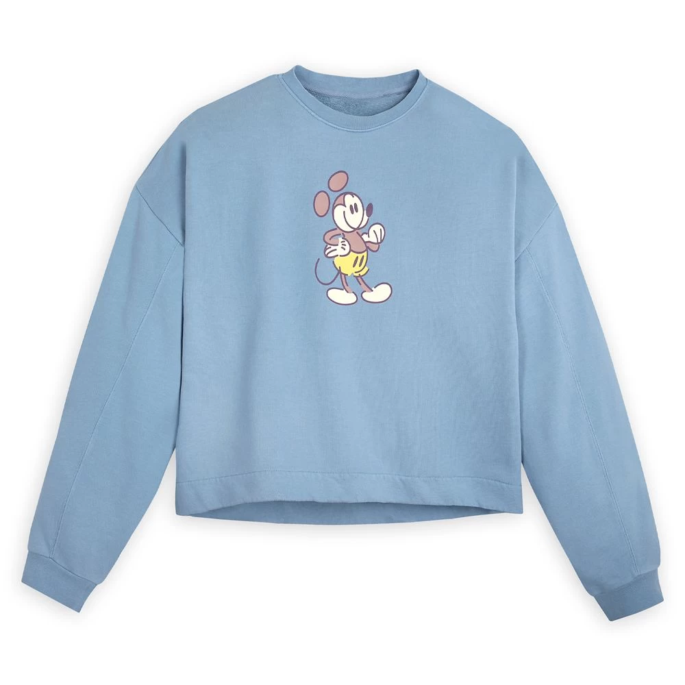 Mickey Mouse Genuine Mousewear Pullover Sweatshirt For Women β Blue