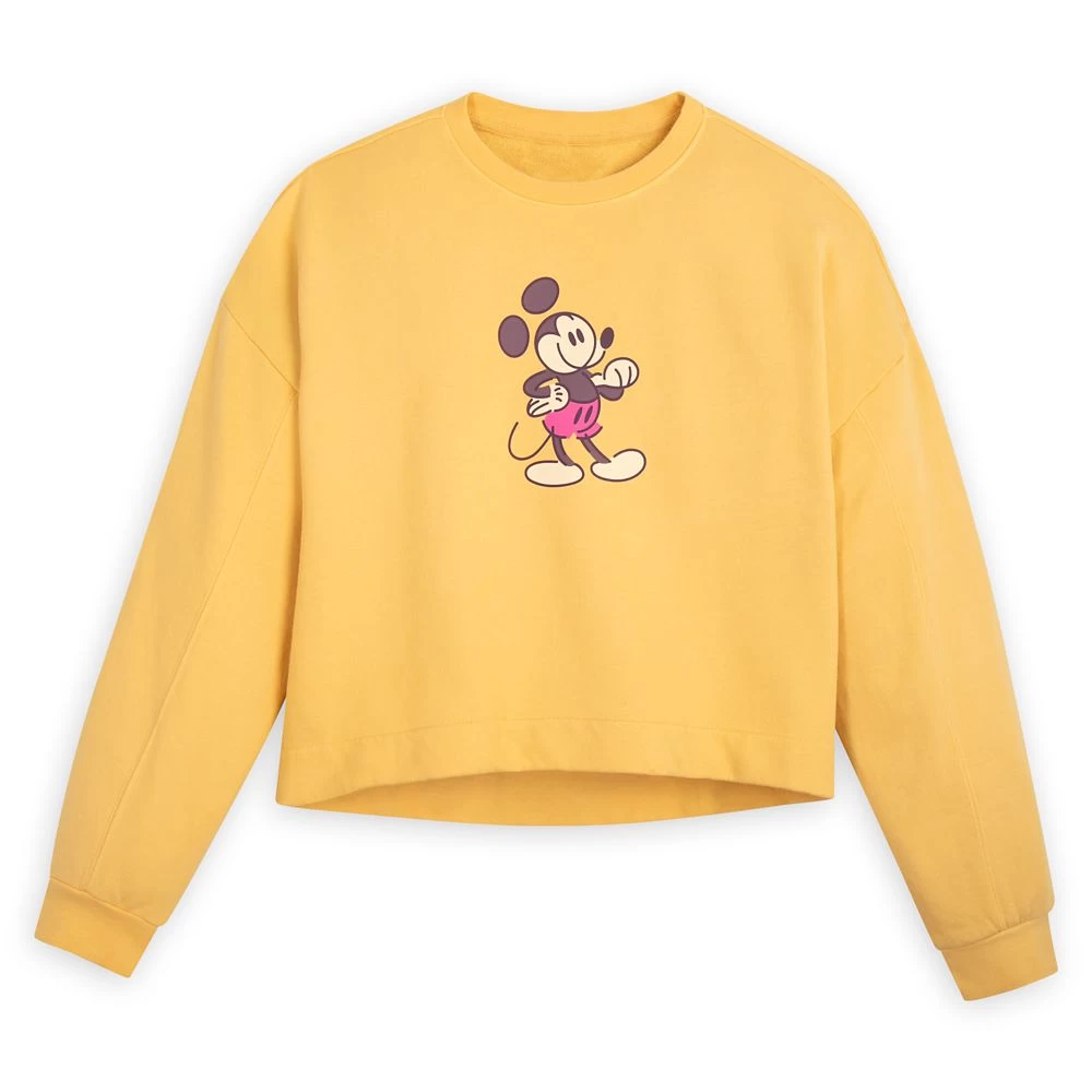 Mickey Mouse Genuine Mousewear Pullover Sweatshirt For Women β Gold