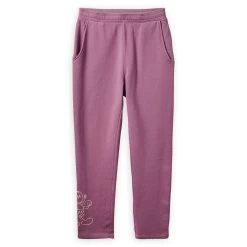 Mickey Mouse Genuine Mousewear Jogger Sweatpants For Women – Plum