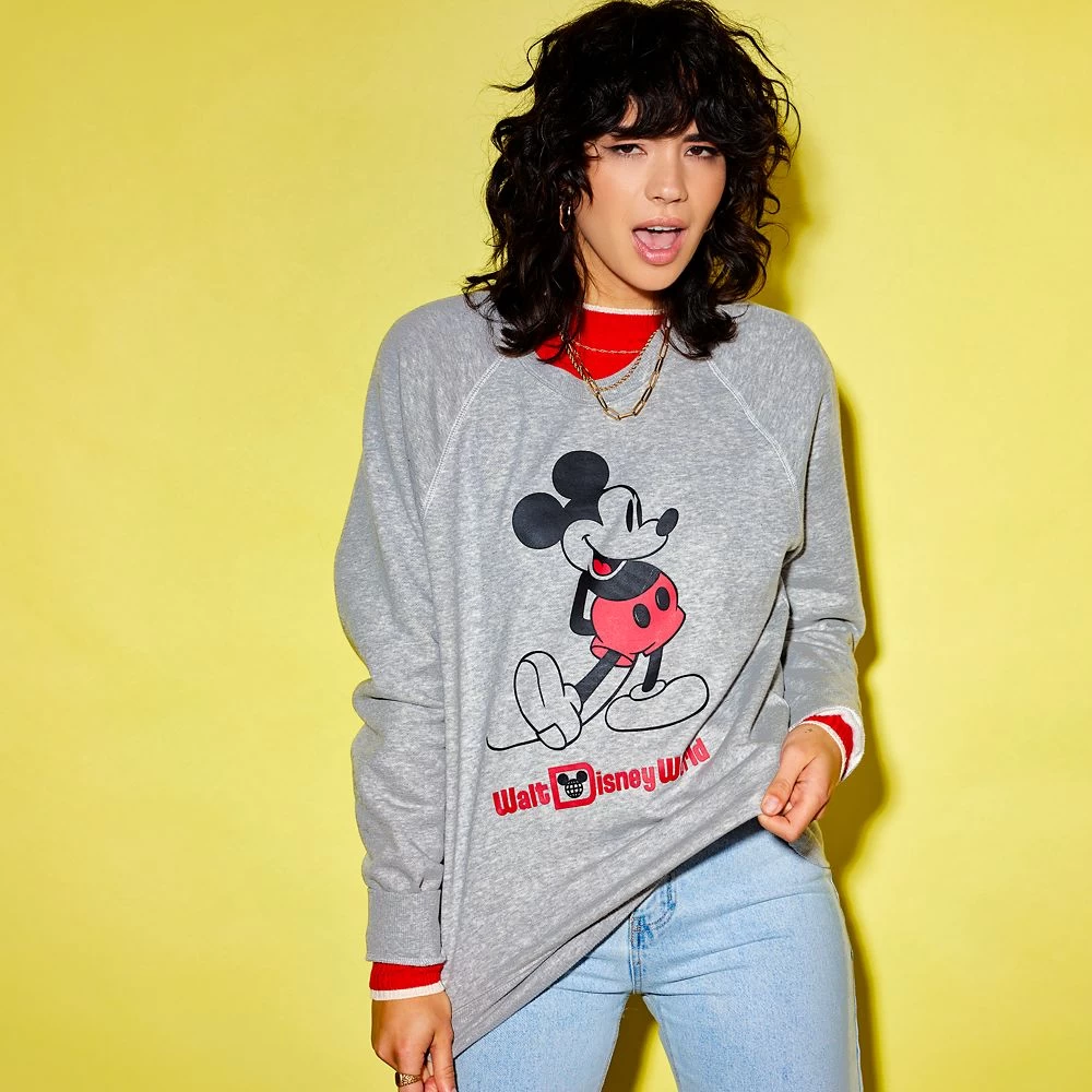 Mickey Mouse Classic Sweatshirt For Adults – Walt Disney World – Gray - Image 2