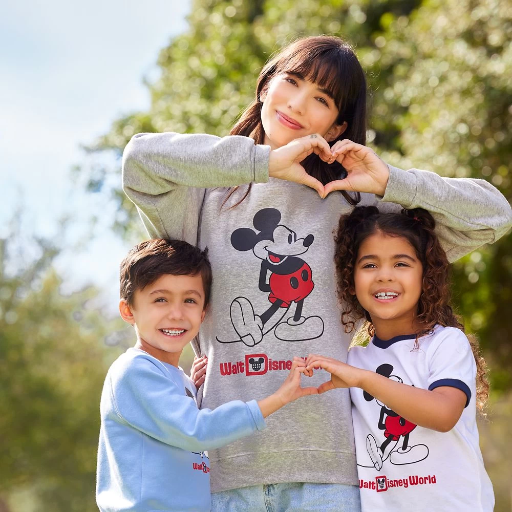 Mickey Mouse Classic Sweatshirt For Adults – Walt Disney World – Gray - Image 3