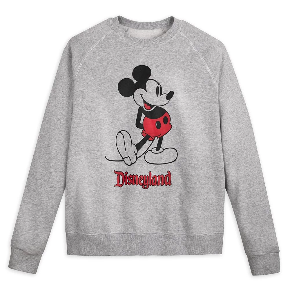 Mickey Mouse Classic Sweatshirt For Adults – Disneyland – Gray