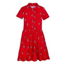 Mickey Mouse Button Front Dress For Women By Cakeworthy