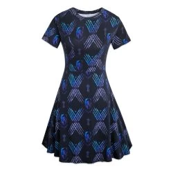 Black Panther Skater Dress For Women By Cakeworthy