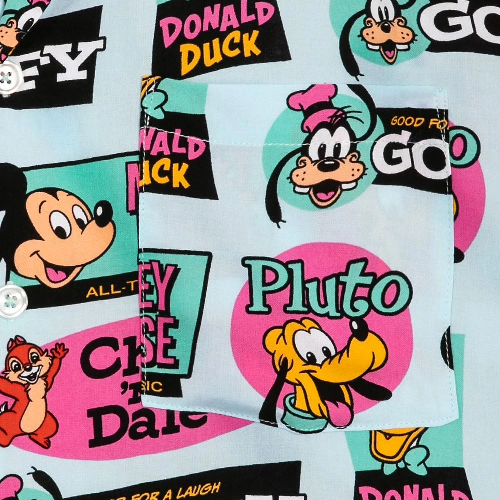 Mickey Mouse And Friends Woven Shirt For Men - Image 3