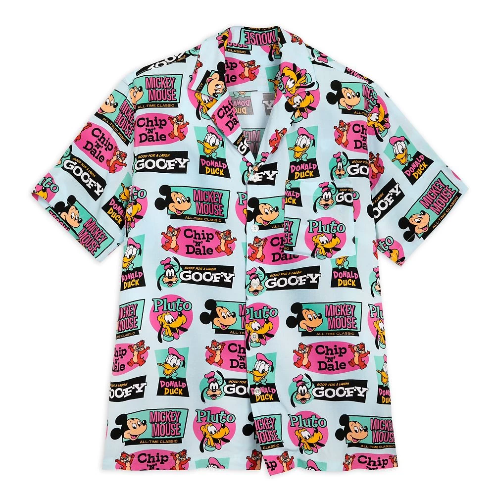 Mickey Mouse And Friends Woven Shirt For Men