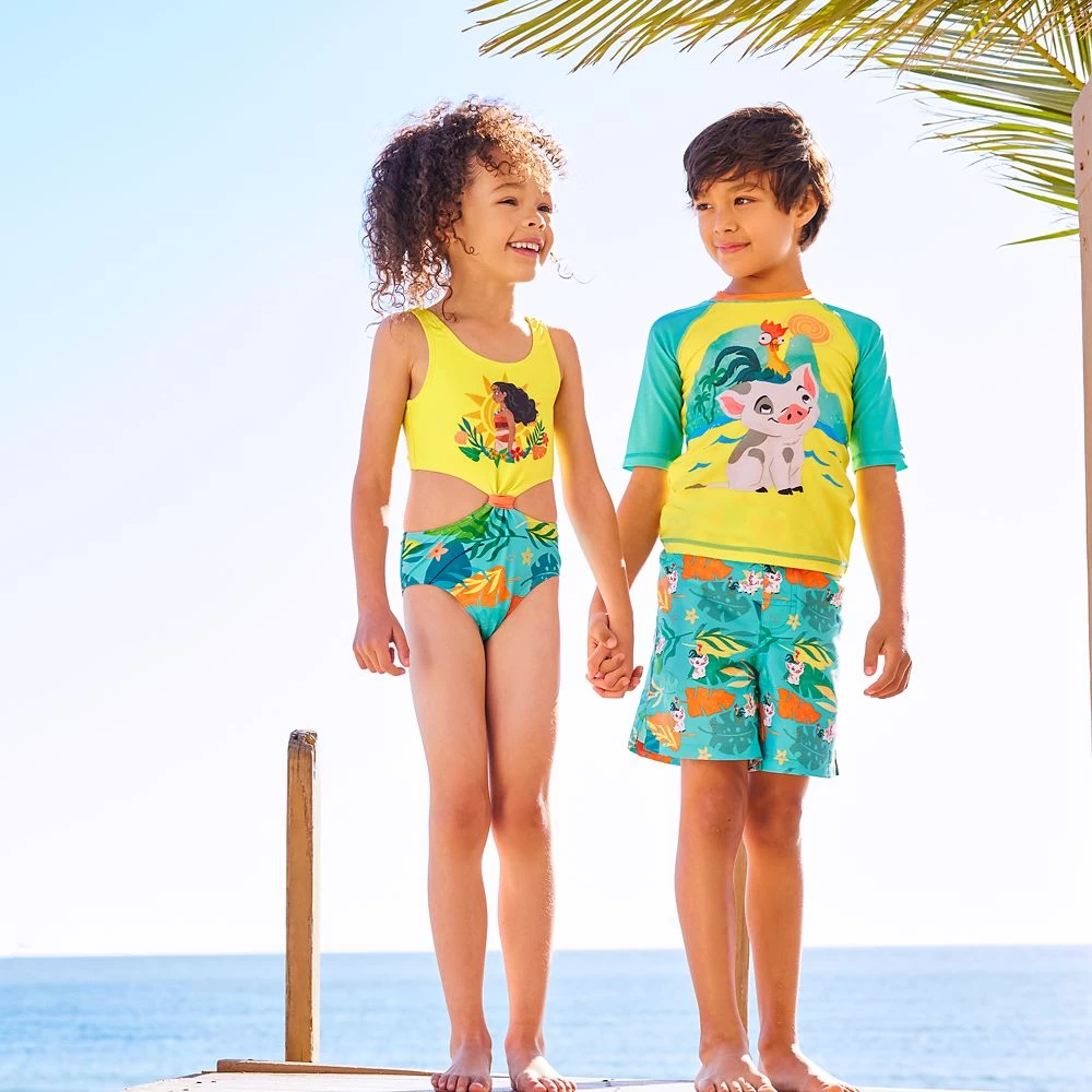 Pua And Hei Hei Rash Guard For Kids β Moana - Image 5