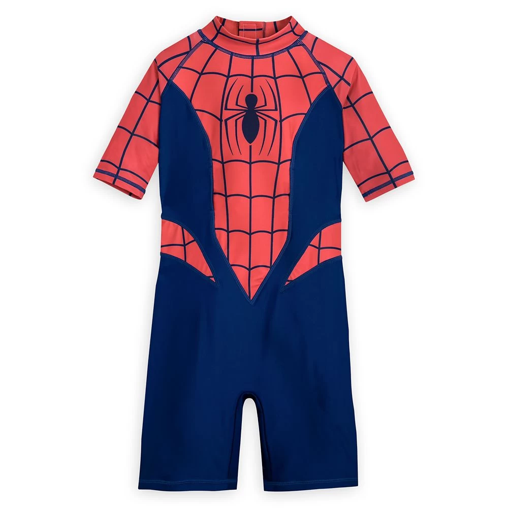 Spider-Man Adaptive Rash Guard Swimsuit For Kids