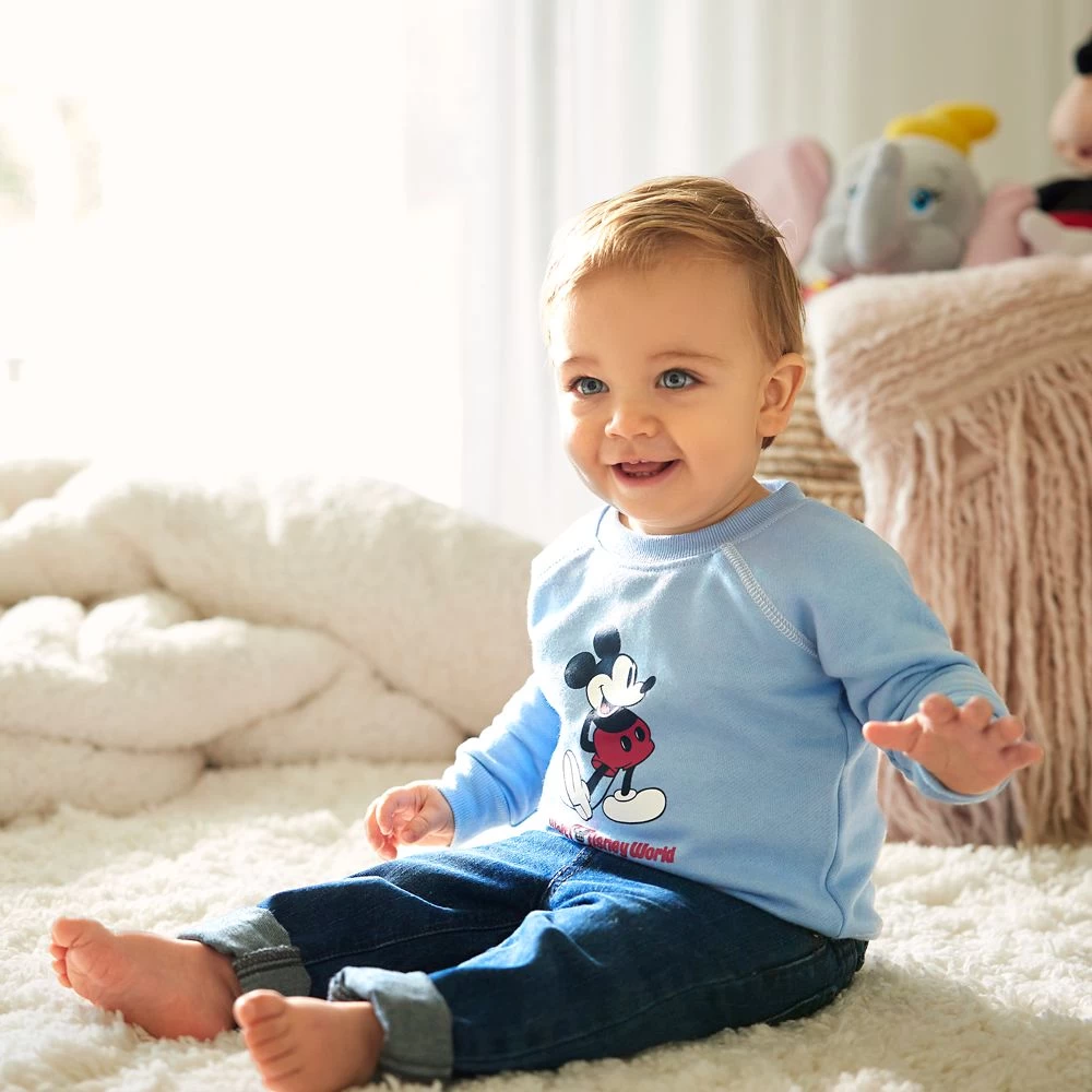 Mickey Mouse Classic Sweatshirt For Baby – Walt Disney World – Blue - Image 2