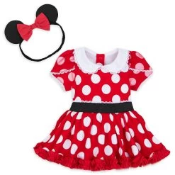 Minnie Mouse Costume Bodysuit For Baby – Red