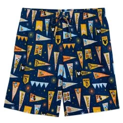 Mickey Mouse And Friends Pennant Flag Sleep Shorts For Adults – Disneyland 2023