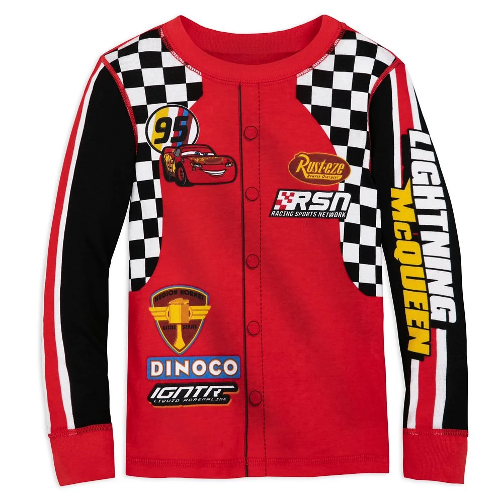 Lightning McQueen Racing Suit Costume PJ PALS For Kids – Cars - Image 2