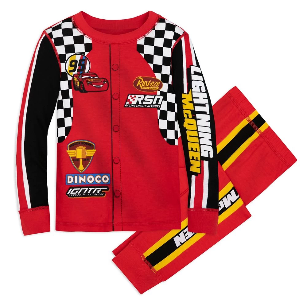 Lightning McQueen Racing Suit Costume PJ PALS For Kids – Cars