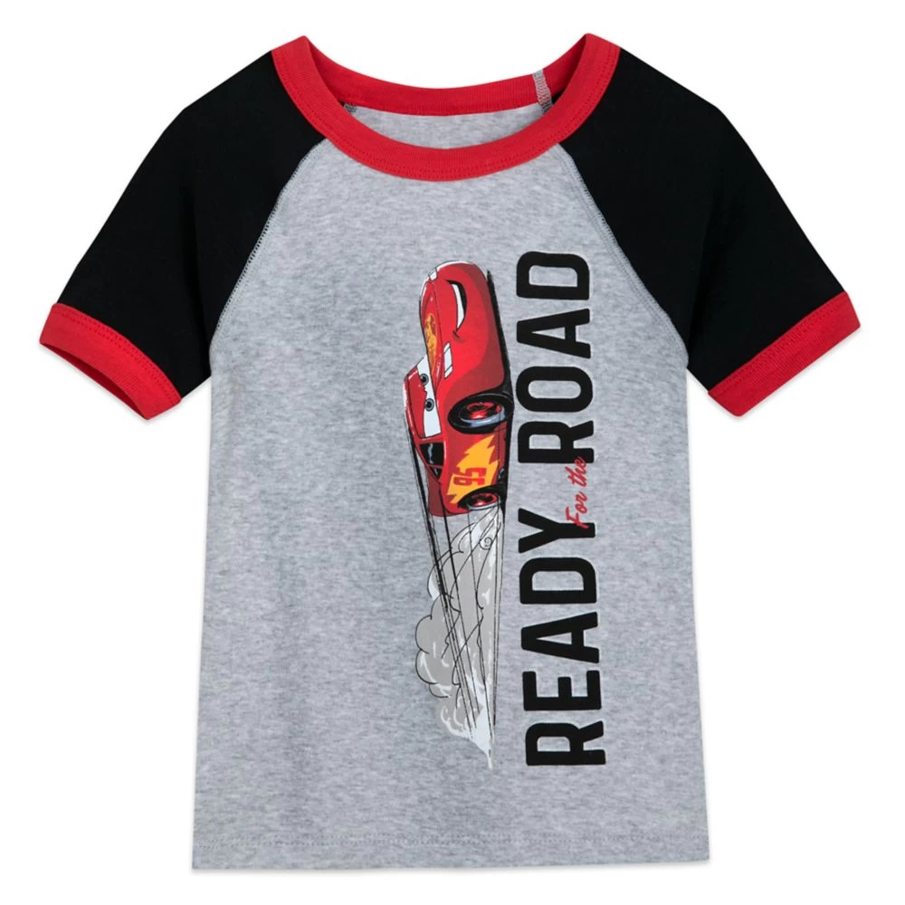 Lightning McQueen PJ PALS Short Set For Kids – Cars - Image 2