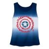 Captain America Dip-Dye Tank Top For Women