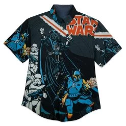 Star Wars ''Space In-Vaders'' Button Down Shirt For Adults By RSVLTS