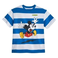 Mickey Mouse Striped T-Shirt For Adults – Mickey & Co.