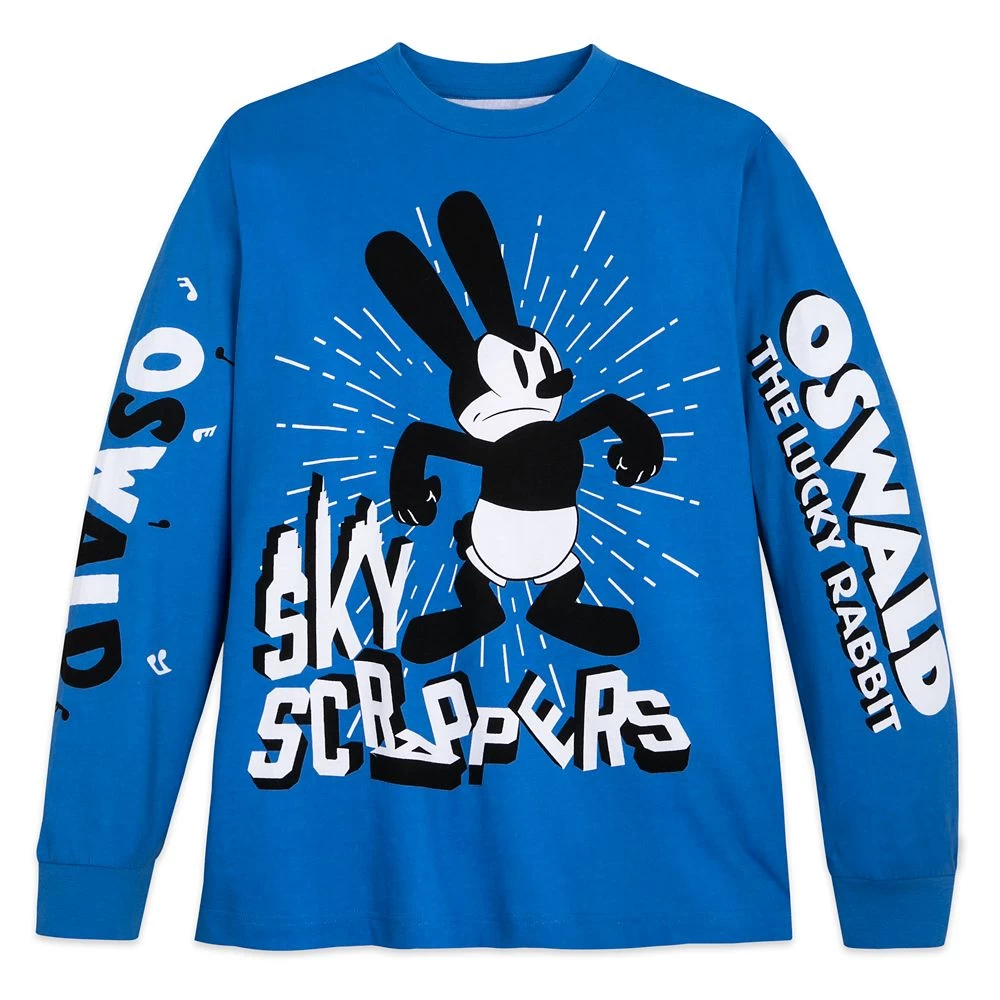 Oswald The Lucky Rabbit Long Sleeve T-Shirt For Adults – Disney100
