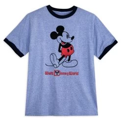 Mickey Mouse Classic Ringer T-Shirt For Adults – Walt Disney World – Blue