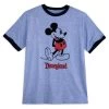 Mickey Mouse Classic Ringer T-Shirt For Adults – Disneyland – Blue
