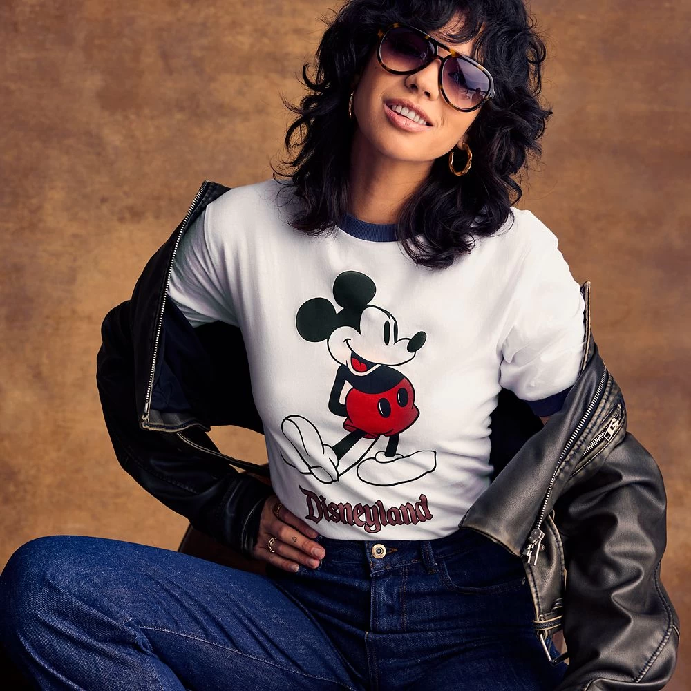 Mickey Mouse Classic Ringer T-Shirt For Adults – Disneyland – White - Image 2