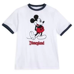 Mickey Mouse Classic Ringer T-Shirt For Adults – Disneyland – White