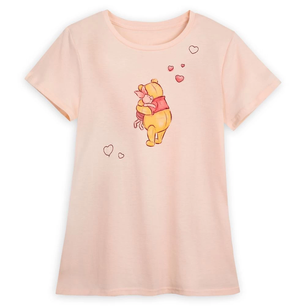 Winnie The Pooh And Piglet T-Shirt For Women