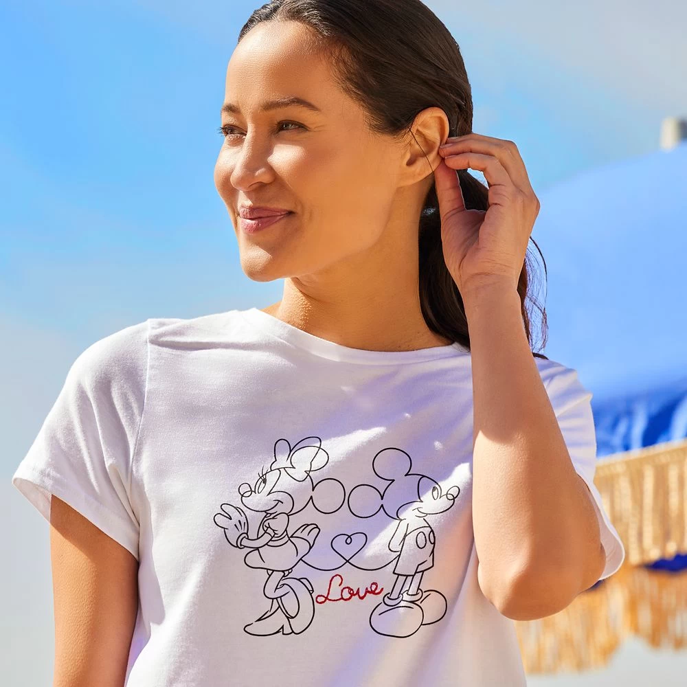 Mickey And Minnie Mouse Fashion T-Shirt For Women - Image 4