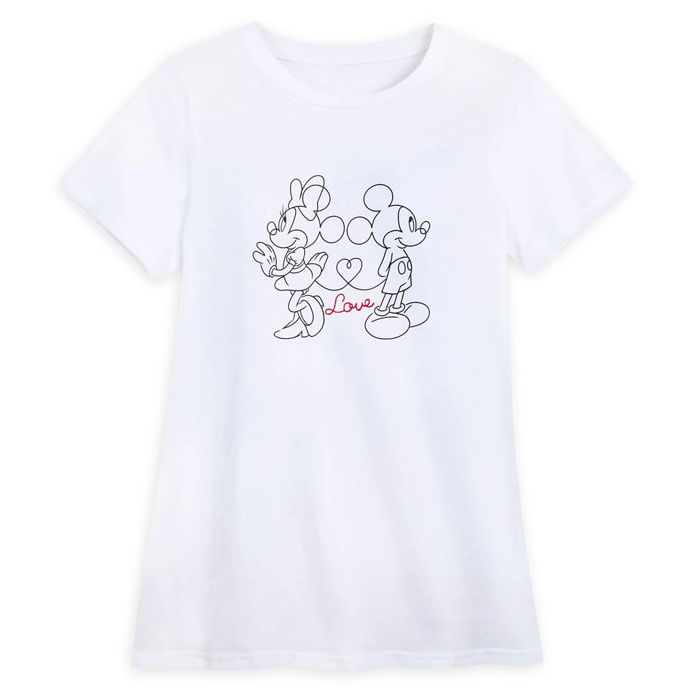 Mickey And Minnie Mouse Fashion T-Shirt For Women