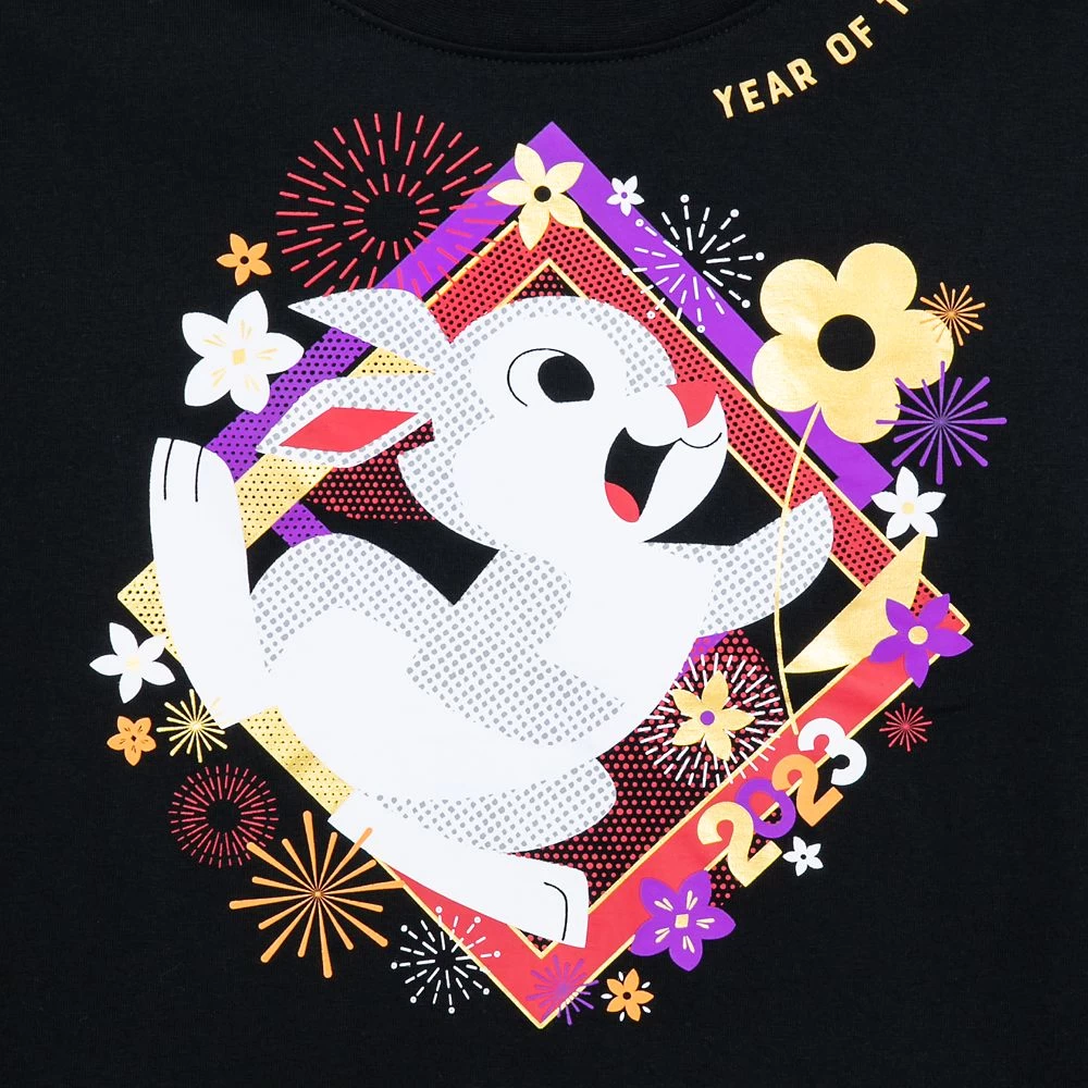 Thumper Long Sleeve T-Shirt For Women – Year Of The Rabbit Lunar New Year 2023 - Image 3