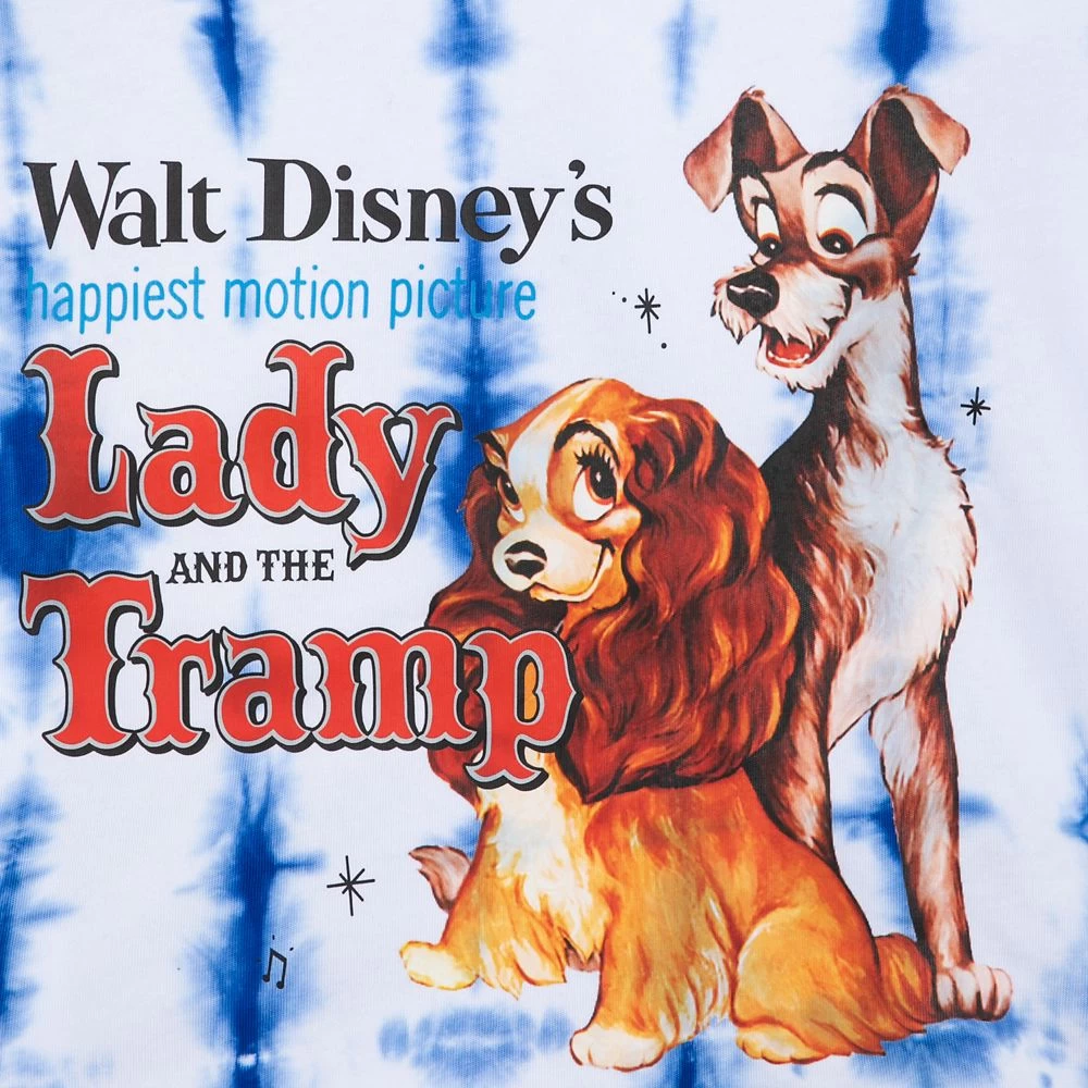 Lady And The Tramp Tie-Dye T-Shirt For Women - Image 3