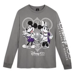 Mickey And Minnie Mouse Disney100 Long Sleeve T-Shirt For Adults