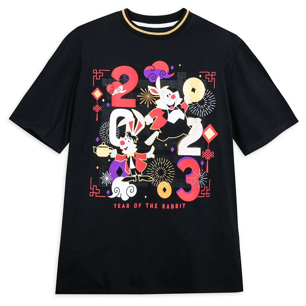 White Rabbit And March Hare T-Shirt For Adults – Year Of The Rabbit Lunar New Year 2023