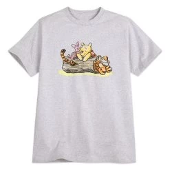 Winnie The Pooh And Pals Striped T-Shirt For Adults