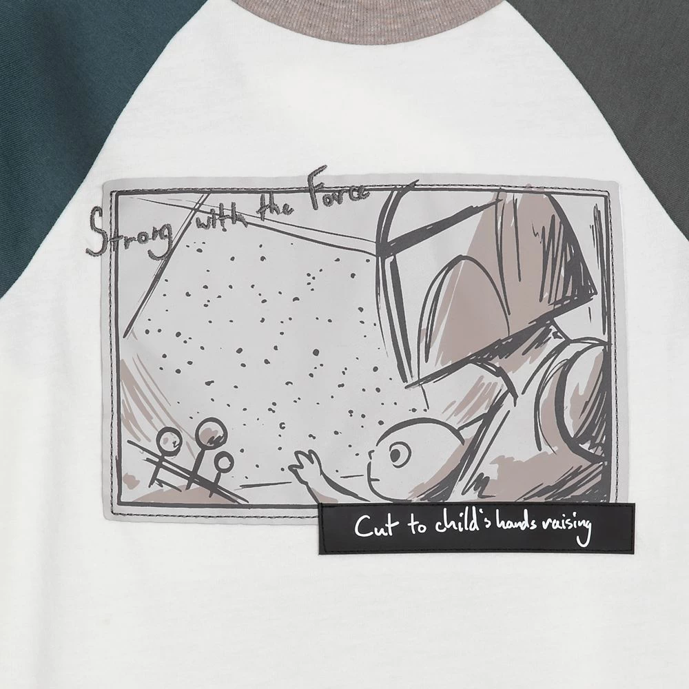Mandalorian ''Strong With The Force'' Raglan T-Shirt For Kids - Image 4