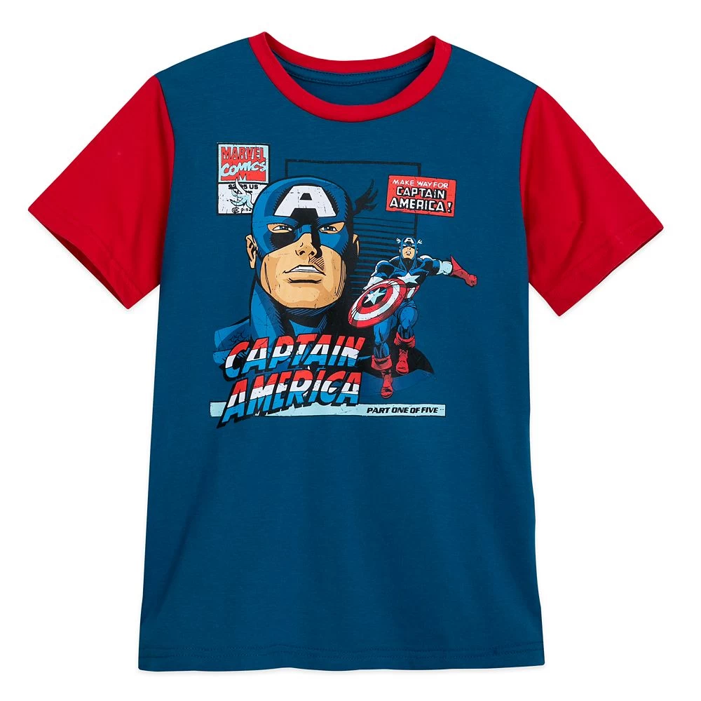 Captain America Fashion Tee For Kids