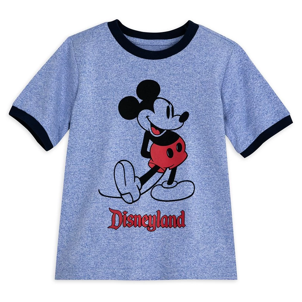 Mickey Mouse Classic Ringer T-Shirt For Kids – Disneyland – Blue