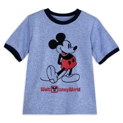 Mickey Mouse Classic Ringer T-Shirt For Kids – Walt Disney World – Blue