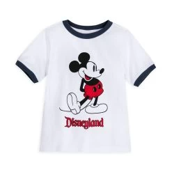 Mickey Mouse Classic Ringer T-Shirt For Kids – Disneyland – White
