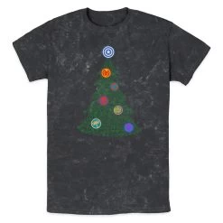 Marvel Heroes Holiday Tree T-Shirt For Adults