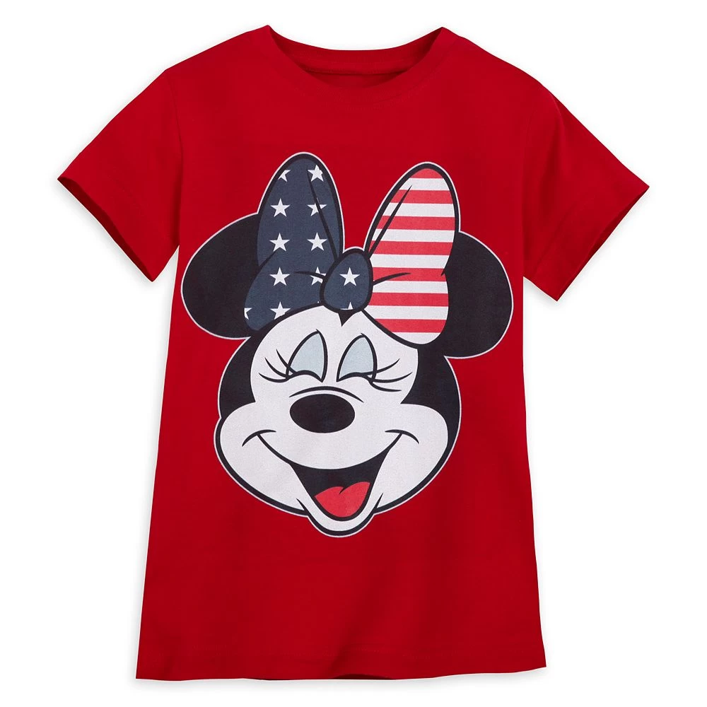 Minnie Mouse Americana Bow T-Shirt For Girls