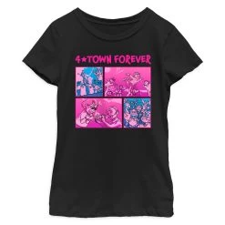 ''4★Town Forever'' T-Shirt For Girls – Turning Red