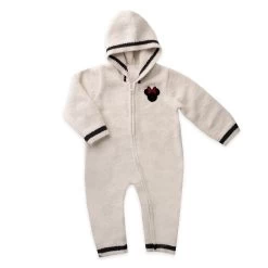 Minnie Mouse Hooded Romper For Baby By Barefoot Dreams