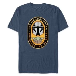 Star Wars: The Mandalorian ''Wherever I Go, He Goes'' T-Shirt For Adults