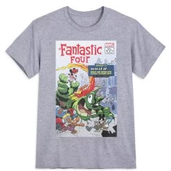 Mickey Mouse And Friends – Fantastic Four Comic T-Shirt For Adults – Disney100