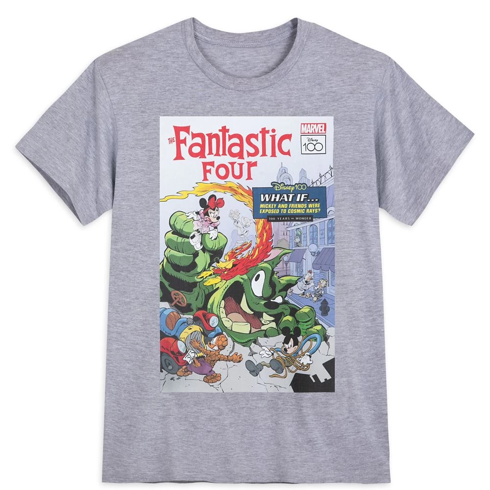 Mickey Mouse And Friends – Fantastic Four Comic T-Shirt For Adults – Disney100