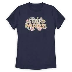 Star Wars Logo Floral T-Shirt For Women