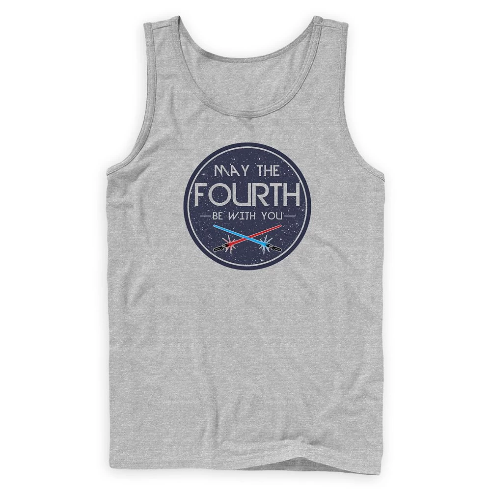 LIGHTSABER ''May The Fourth Be With You'' Tank Top For Adults – Star Wars