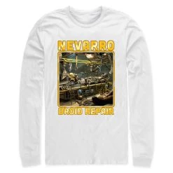 Grogu ''Nevarro Droid Repair'' Long Sleeve T-Shirt For Adults – Star Wars: The Mandalorian